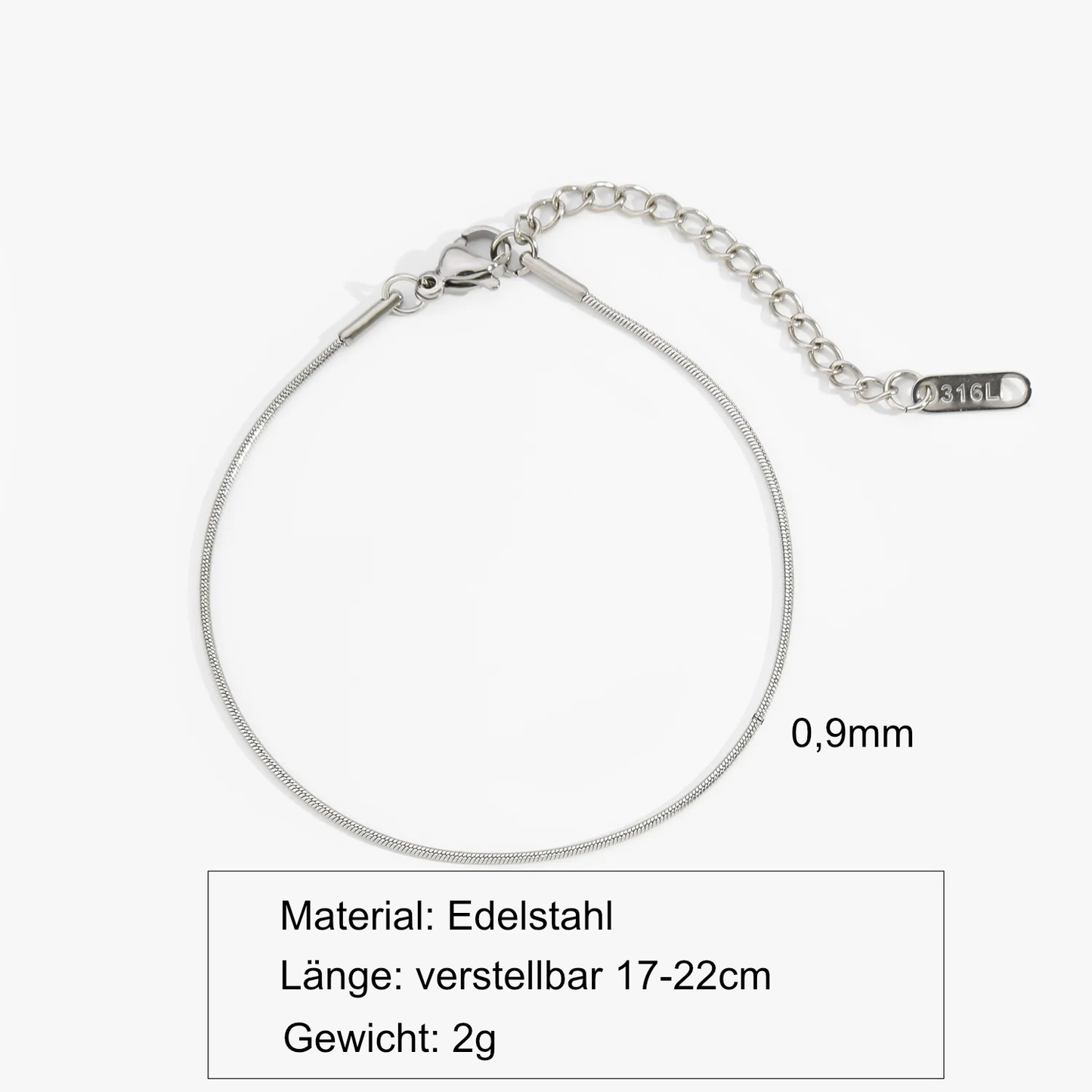 Ultra feines dünnes Armband