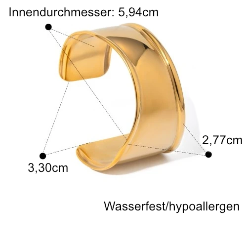 Offene Armspange für selbstbewussten Look