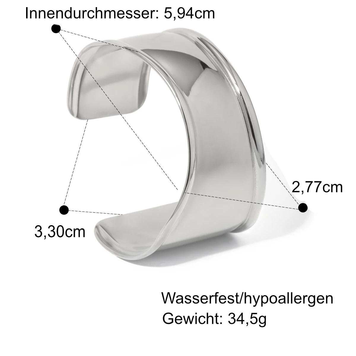 Offene Armspange für selbstbewussten Look