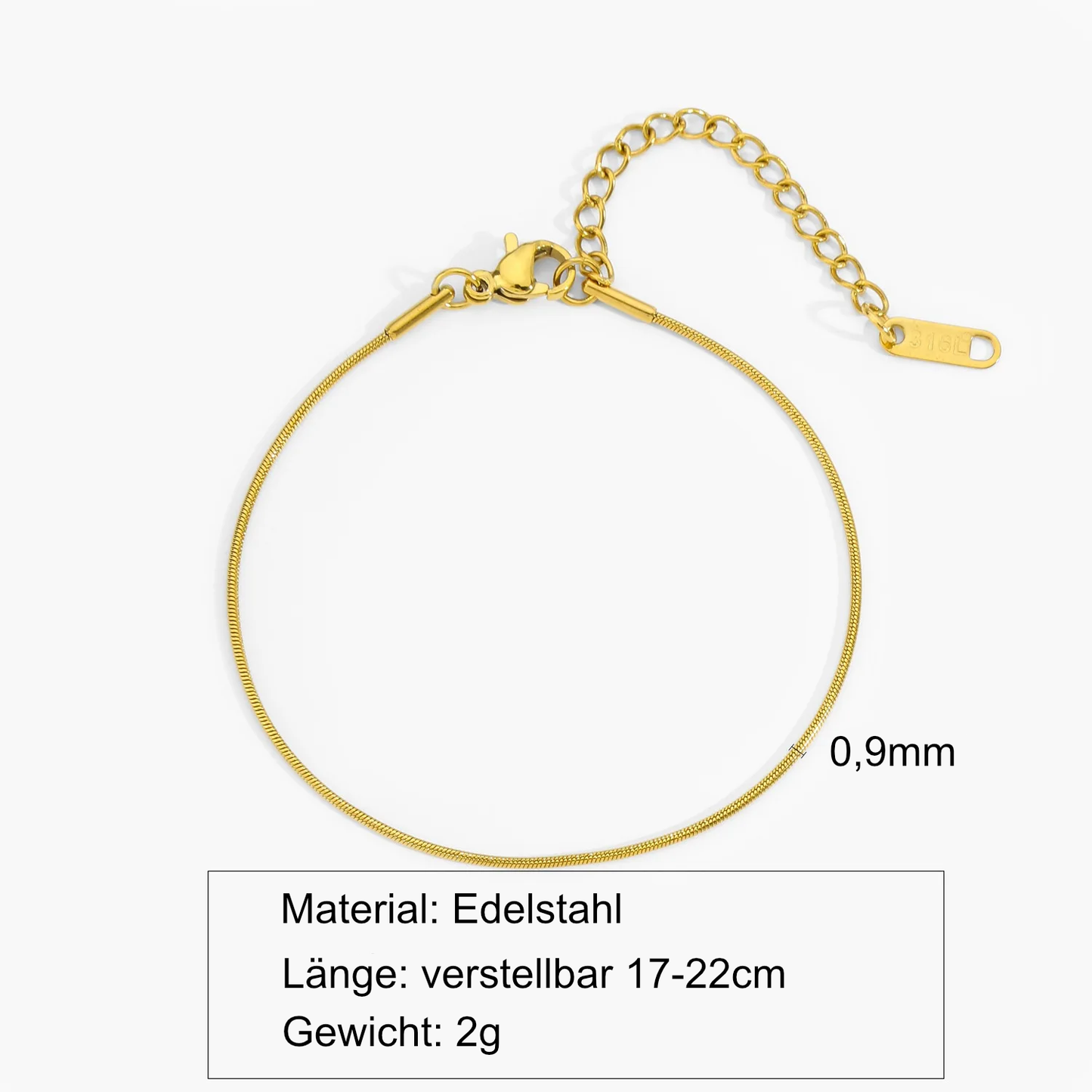 Ultra feines dünnes Armband