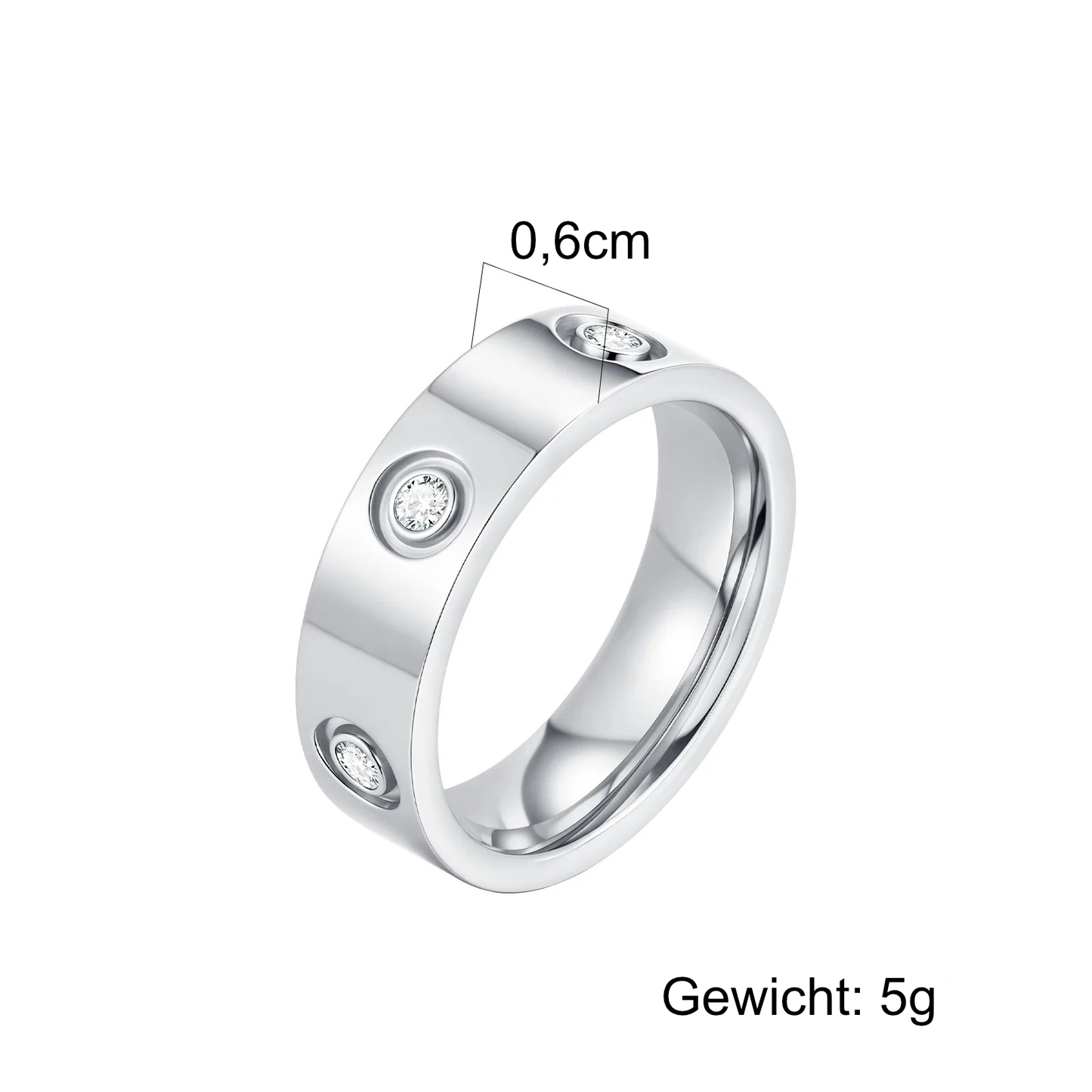 Ring mit Zirkonia