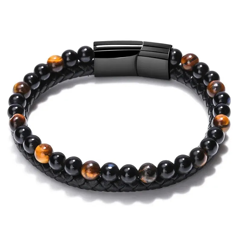 Mattes Armband in Tigeroptik