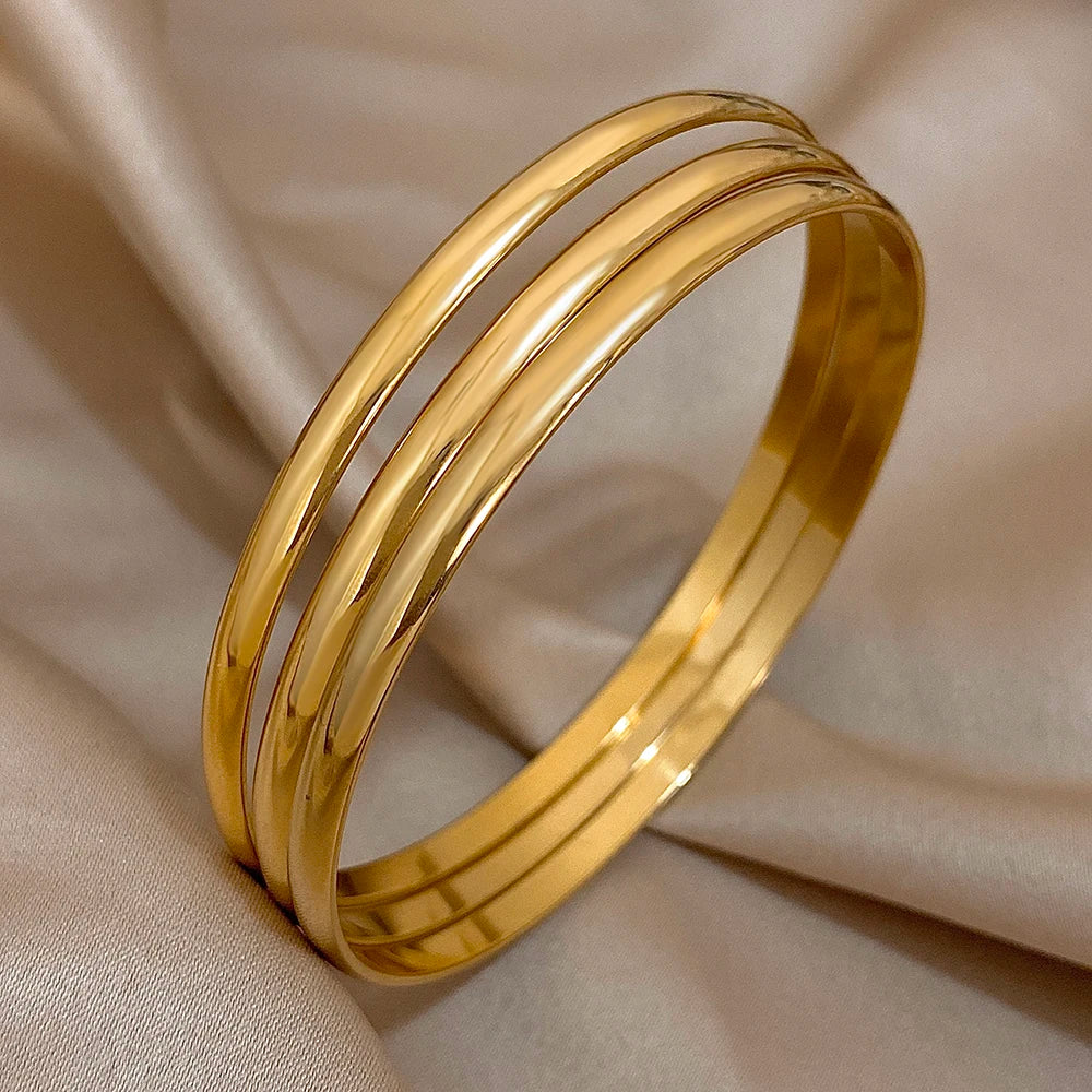 Goldarmband 3er Set