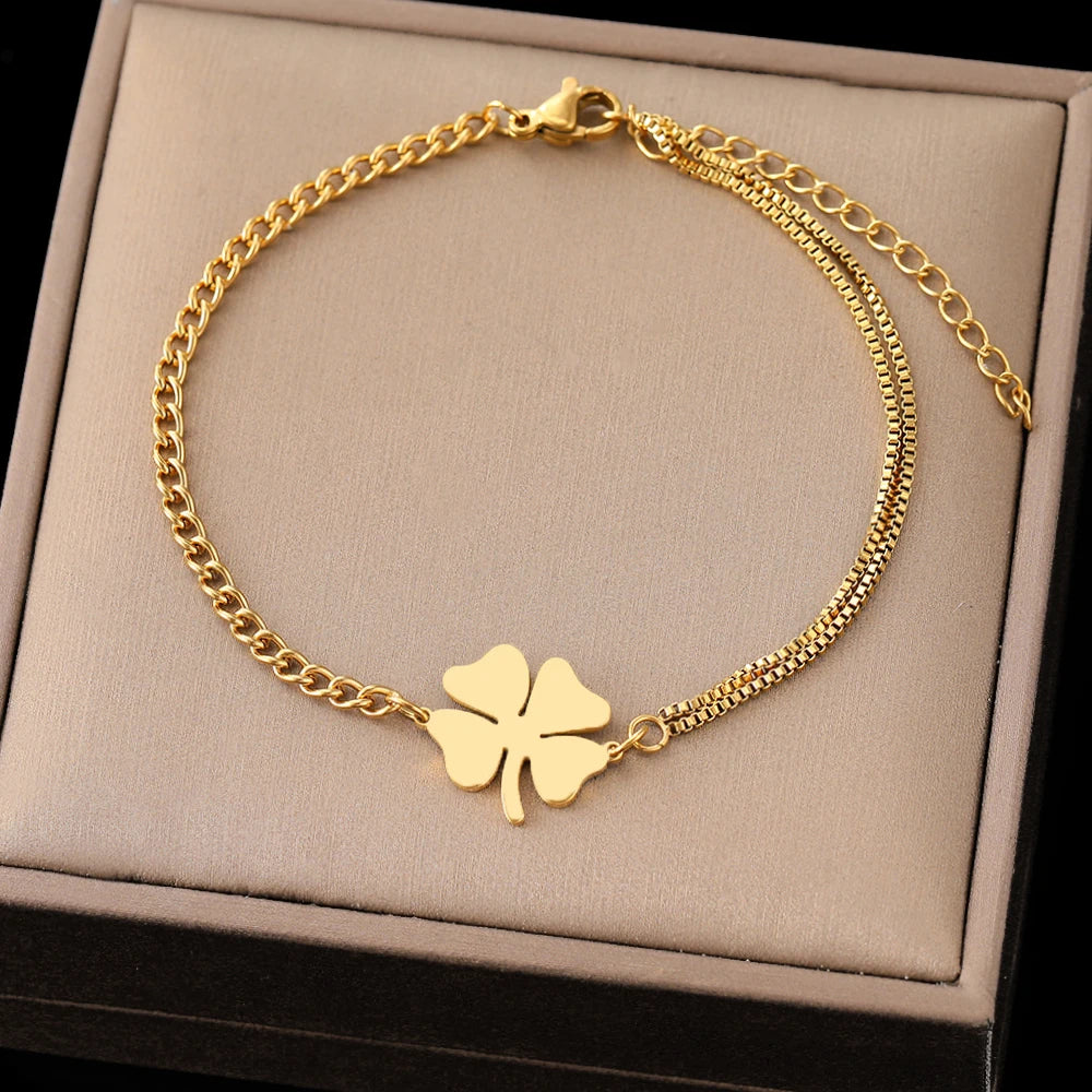 Glücksklee Armband für den Charmanten Look