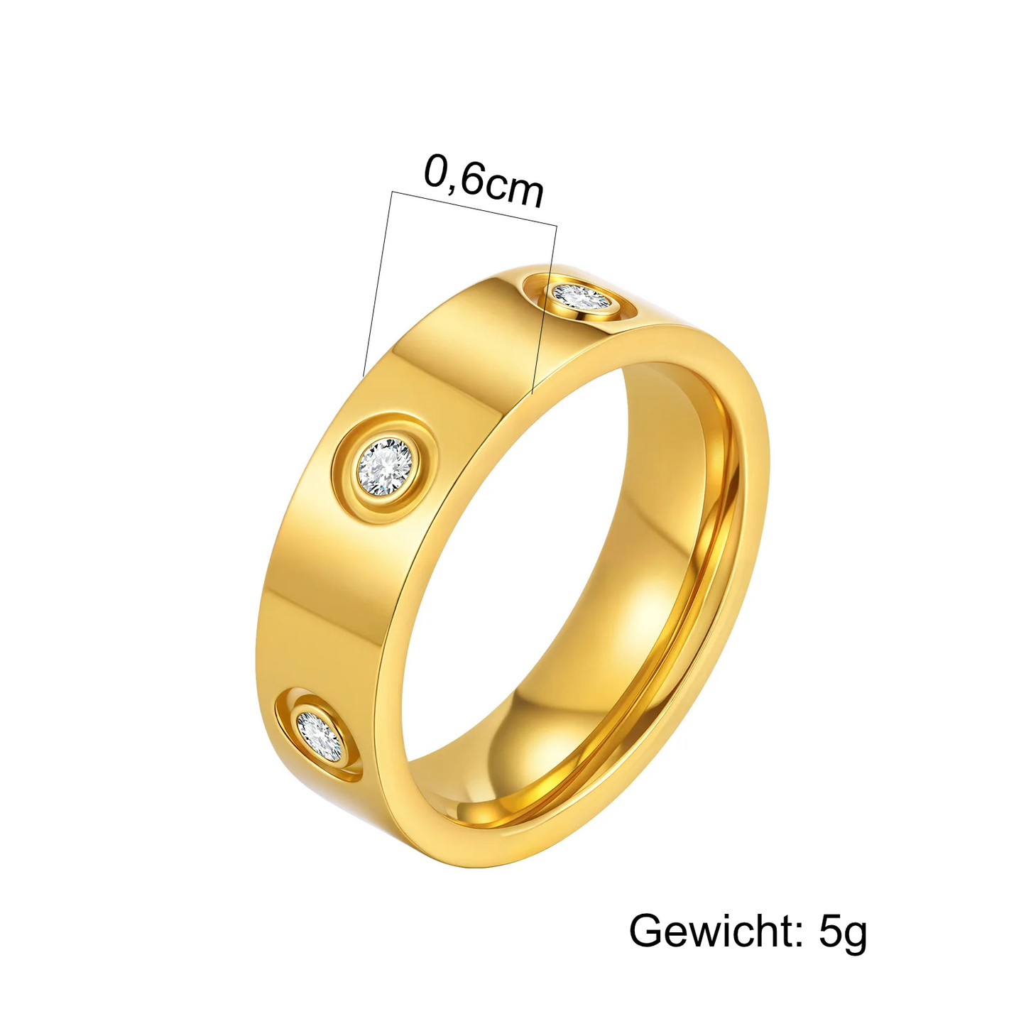Ring mit Zirkonia
