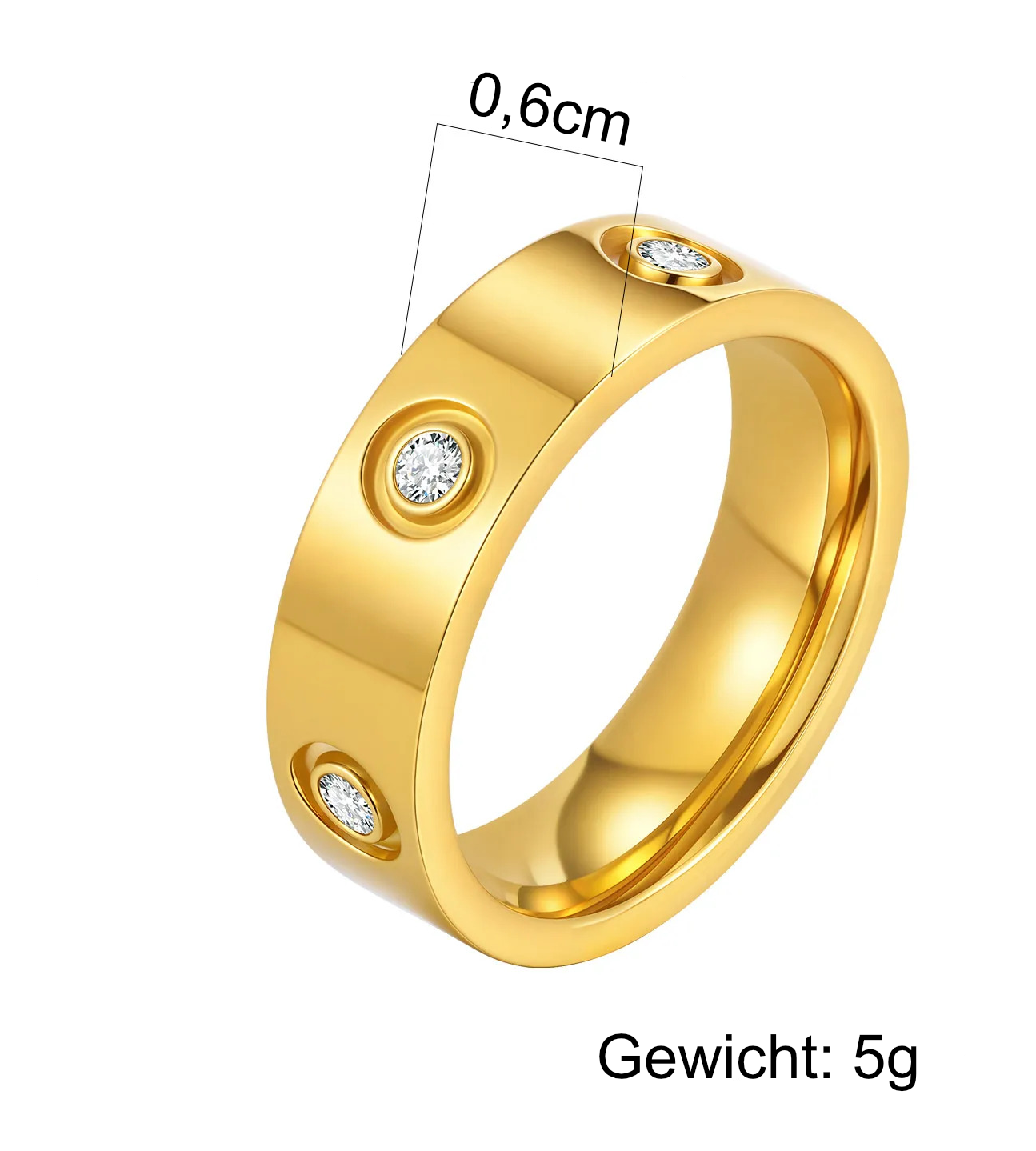 Ring mit Zirkonia