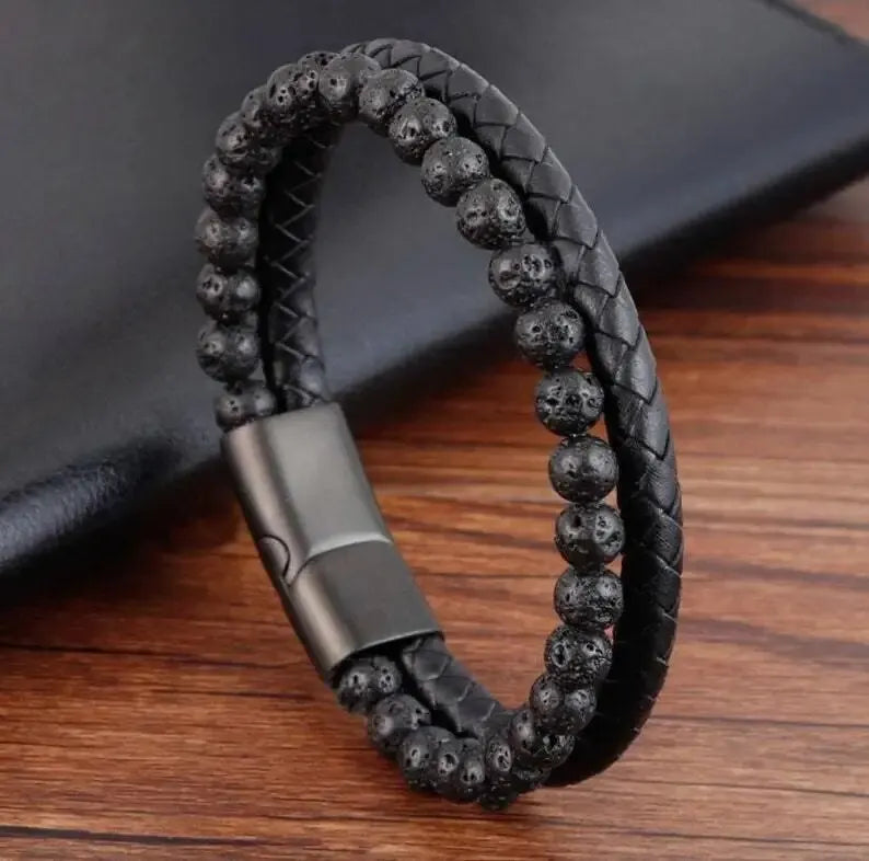 Mattes Armband in Tigeroptik