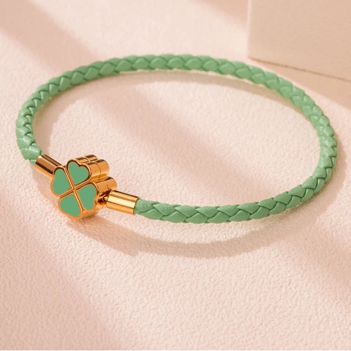 Kleeblatt-Seil Armband