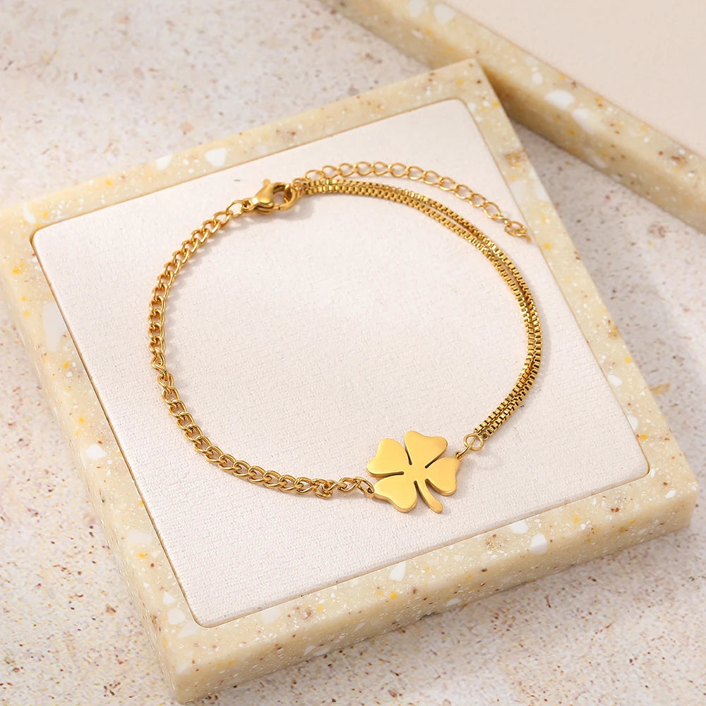 Glücksklee Armband für den Charmanten Look
