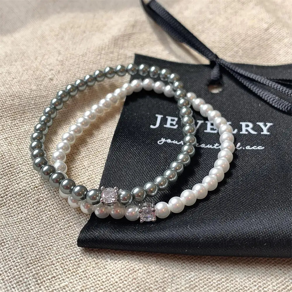 Perlenarmband mir Zirkonia