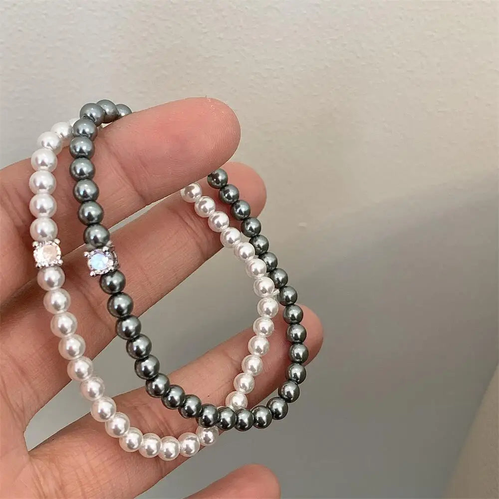 Perlenarmband mir Zirkonia