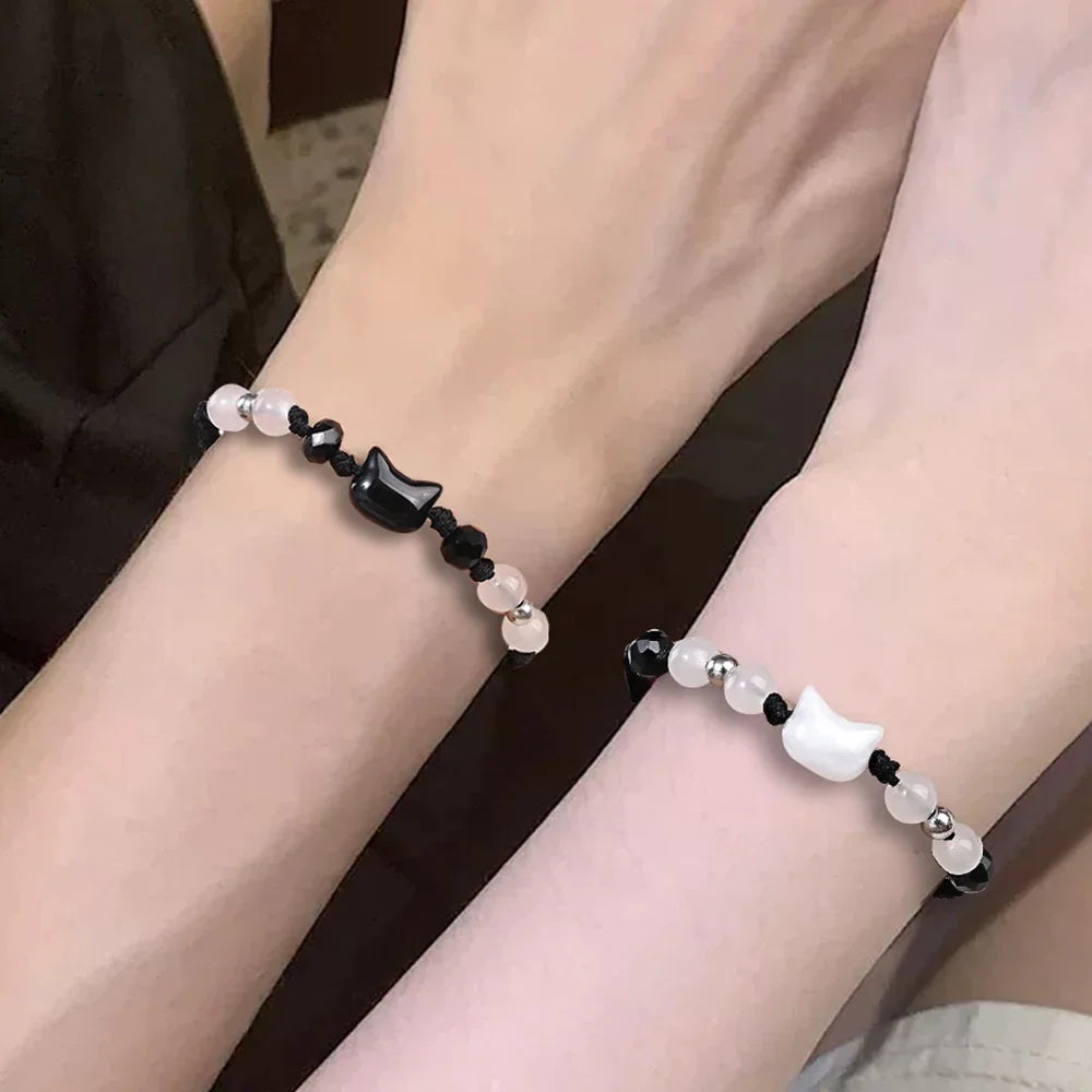 Katzenarmband mit süssen Steinen