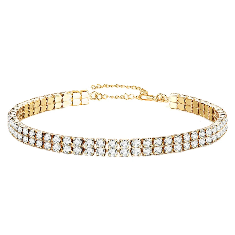 Breites Iced Out Armband