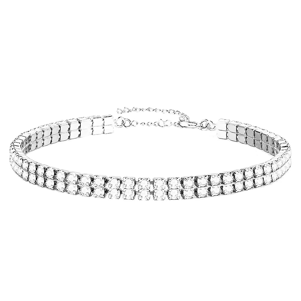 Breites Iced Out Armband