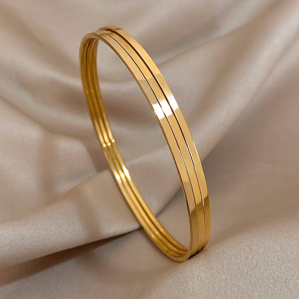 Goldarmband 3er Set