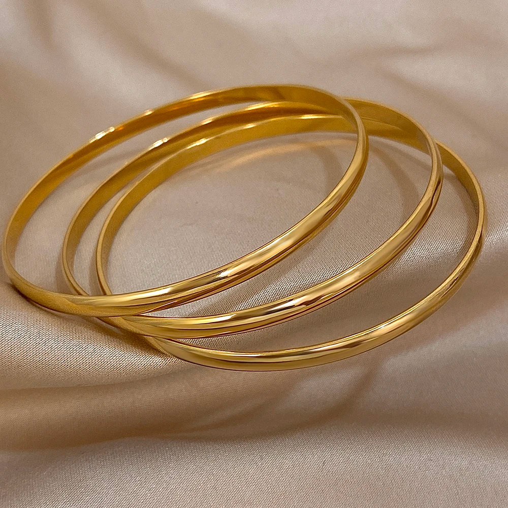 Goldarmband 3er Set