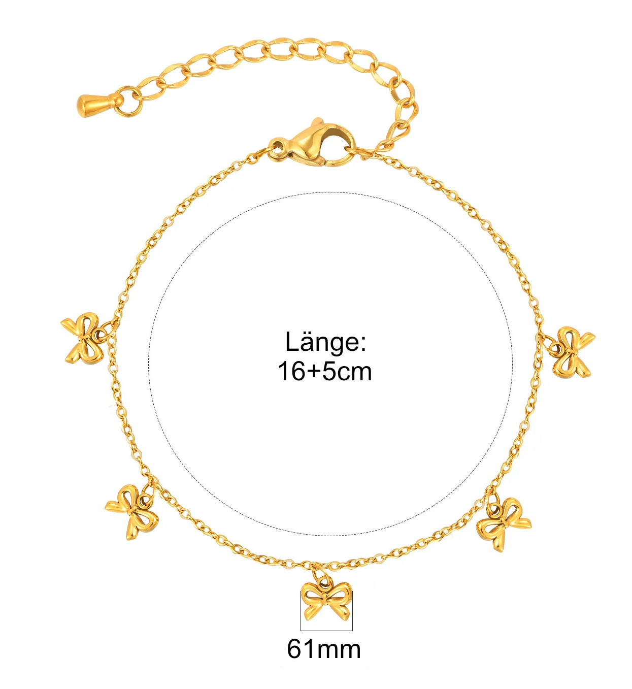 Minimale Schleifen Armband