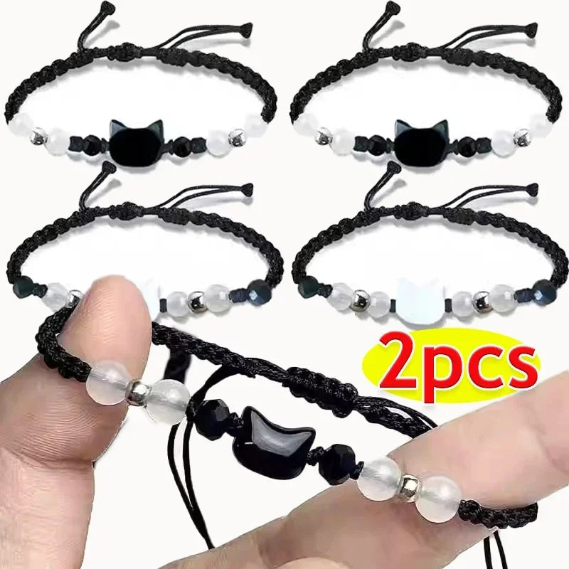 Katzenarmband mit süssen Steinen