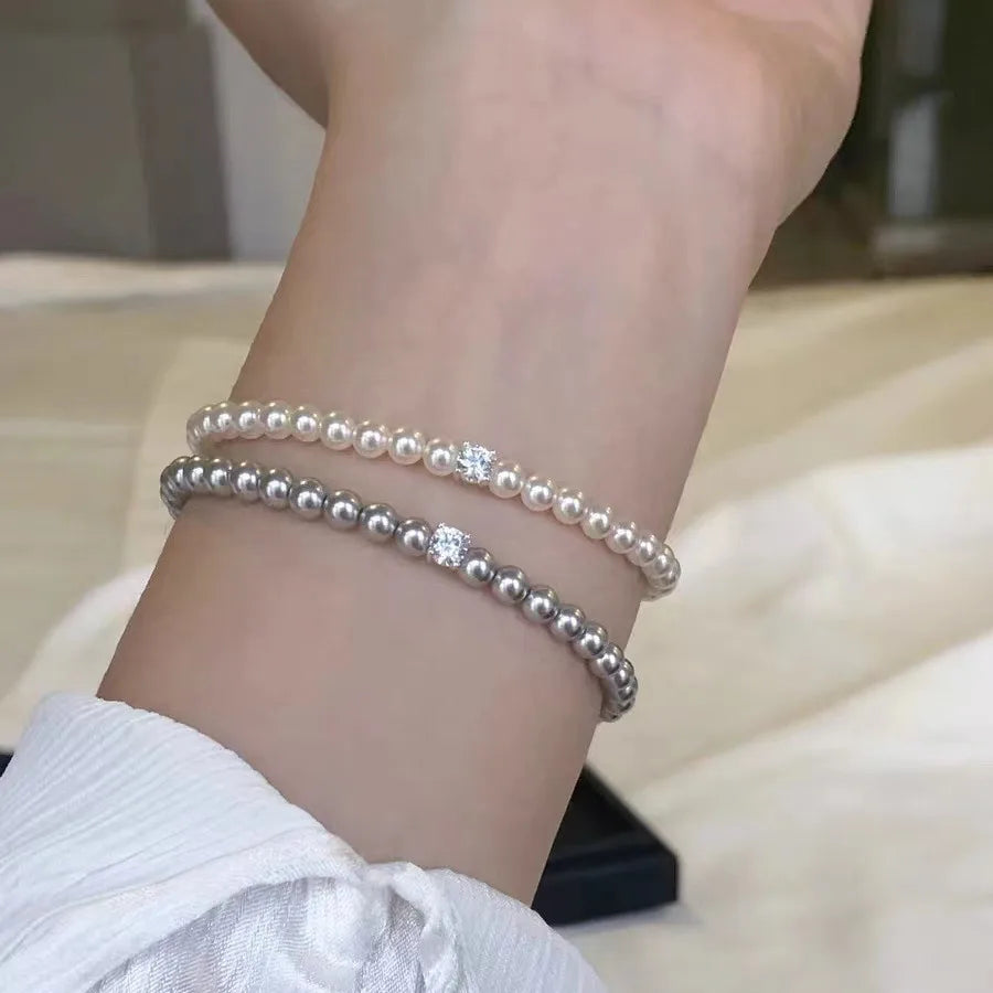 Perlenarmband mir Zirkonia