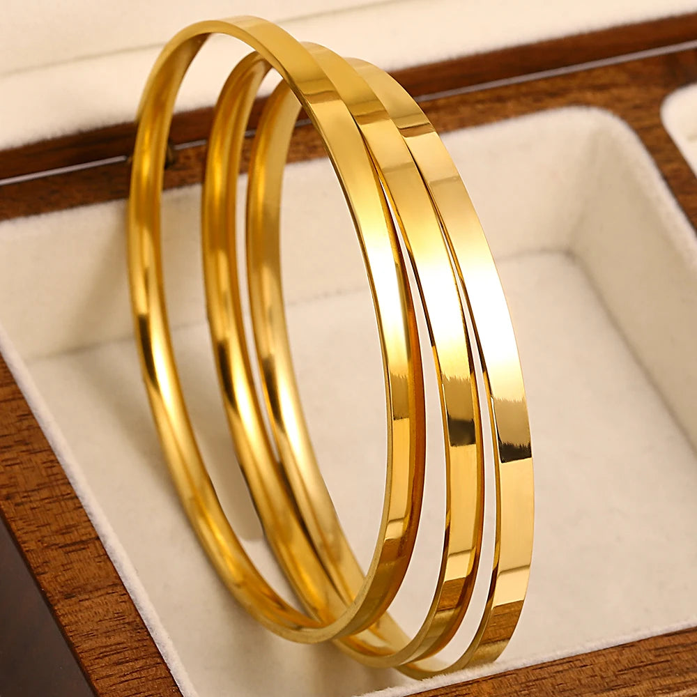 Goldarmband 3er Set