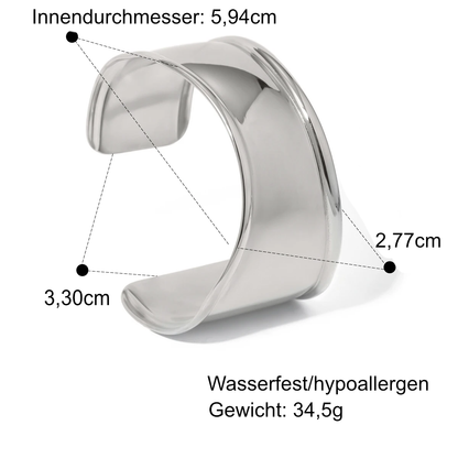 Offene Armspange für selbstbewussten Look