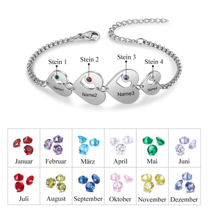 Personalisiertes Herz-Armband