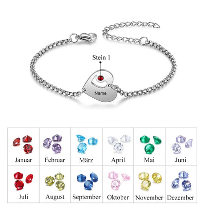 Personalisiertes Herz-Armband