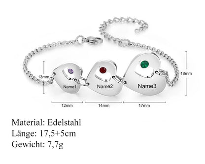 Personalisiertes Herz-Armband