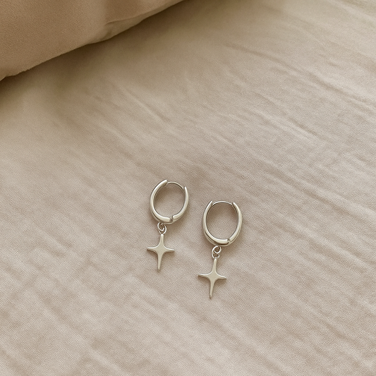 Star Ohrring 925 Silber