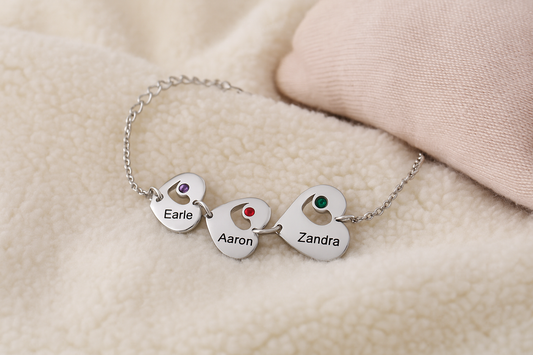 Personalisiertes Herz-Armband