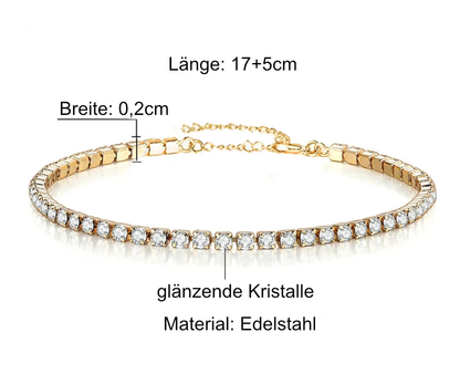 Breites Iced Out Armband