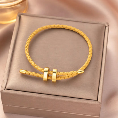 Bunte Retro H-Armbänder in Seiloptik