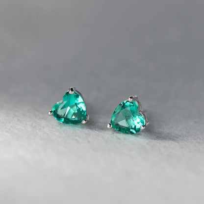 925 Sterling Silber Herz Ohrringe