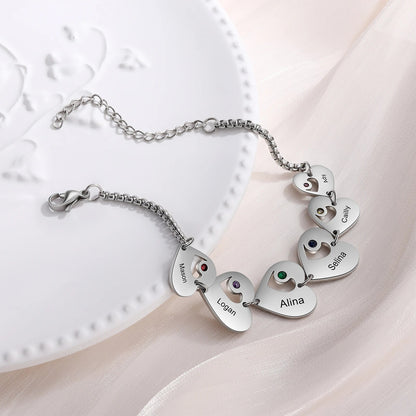 Personalisiertes Herz-Armband
