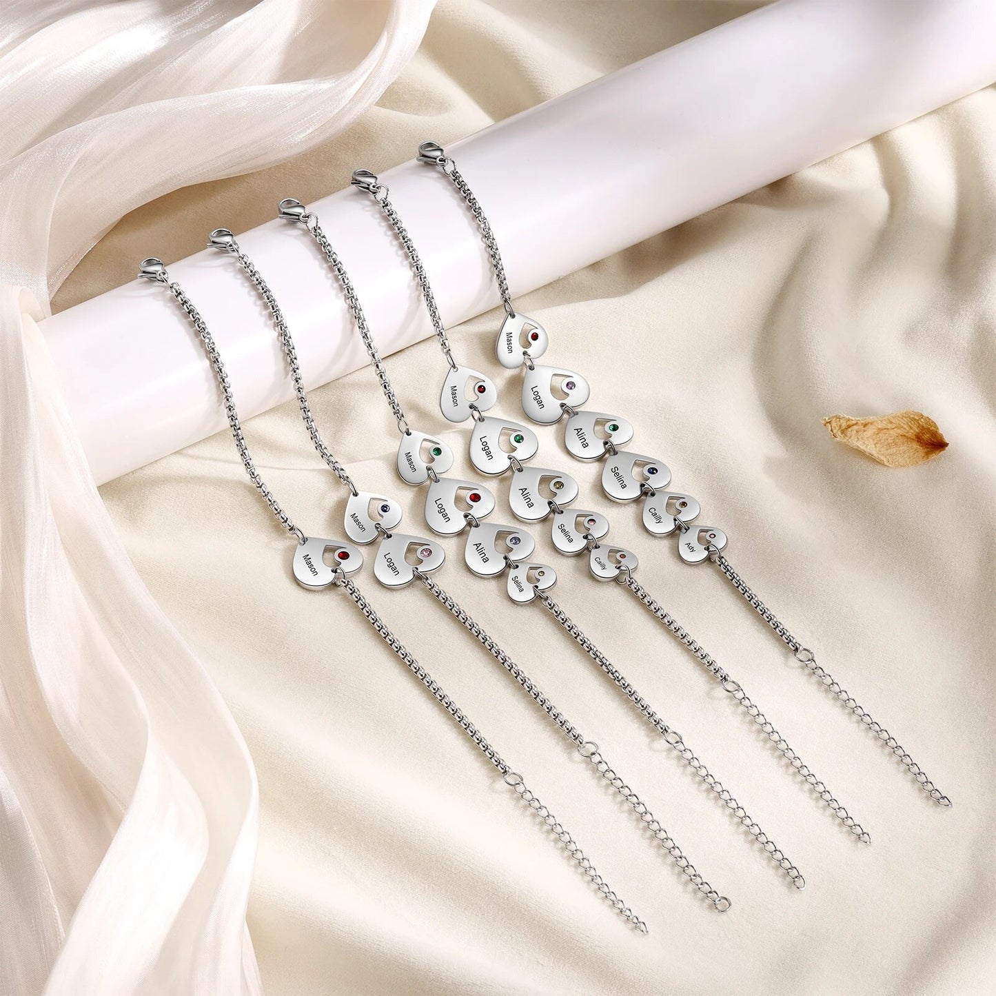 Personalisiertes Herz-Armband