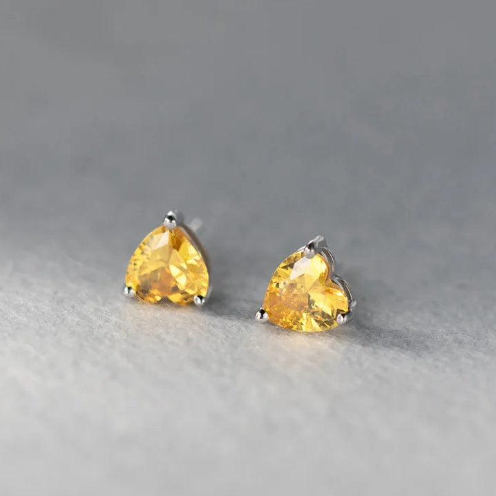 925 Sterling Silber Herz Ohrringe