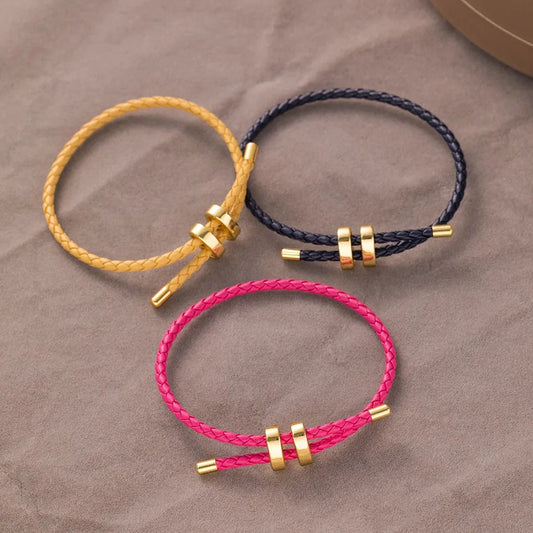 Bunte Retro H-Armbänder in Seiloptik