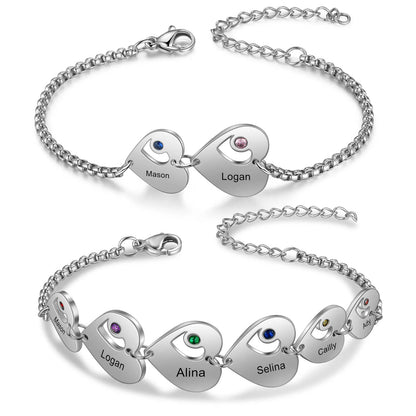 Personalisiertes Herz-Armband