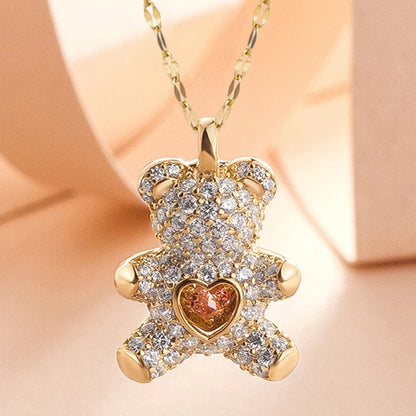 Zirkonia-Bären-Halskette