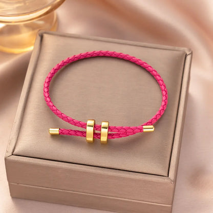 Bunte Retro H-Armbänder in Seiloptik