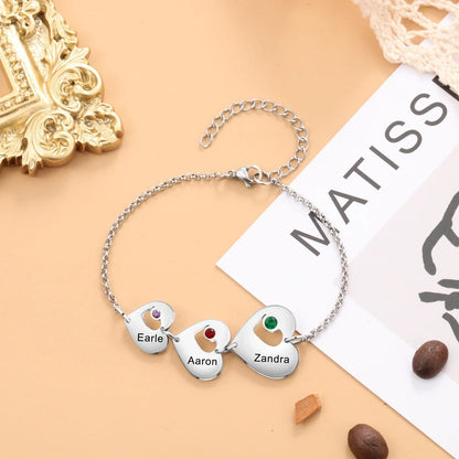 Personalisiertes Herz-Armband