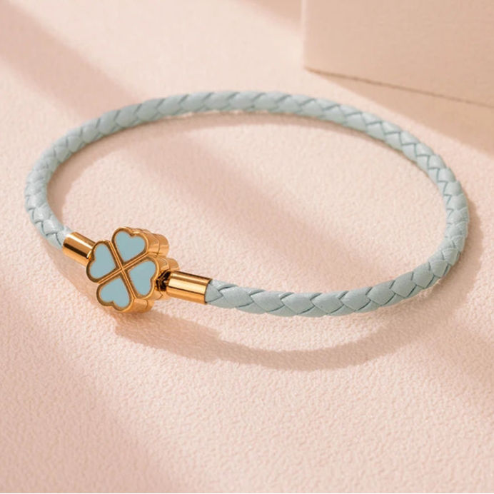 Kleeblatt-Seil Armband