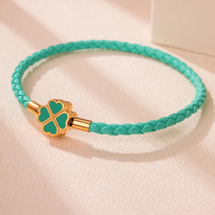 Kleeblatt-Seil Armband
