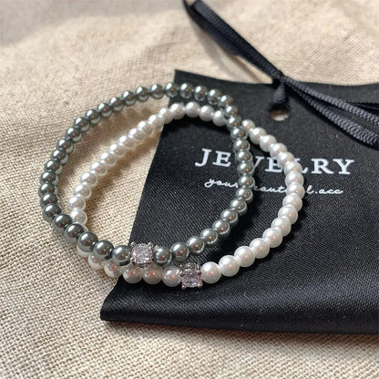 Perlenarmband mir Zirkonia