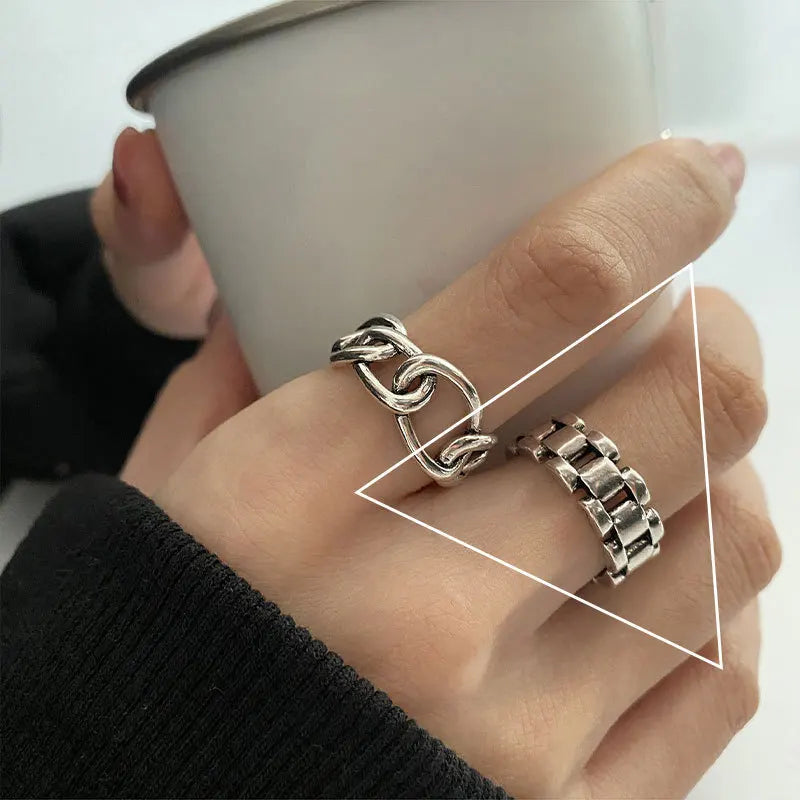 Vielfältige Ringe mit verschiedenen Mustern