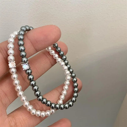 Perlenarmband mir Zirkonia