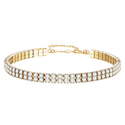 Breites Iced Out Armband