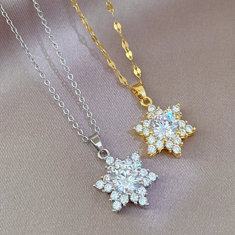 Glitzer-Sternen-Halskette