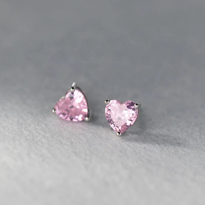 925 Sterling Silber Herz Ohrringe