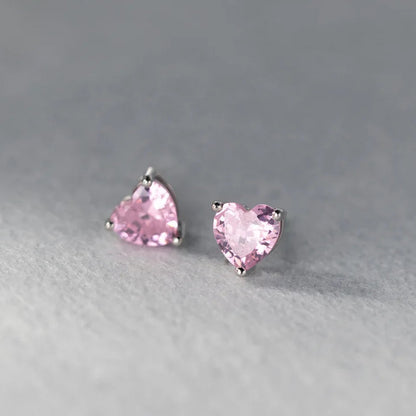 925 Sterling Silber Herz Ohrringe